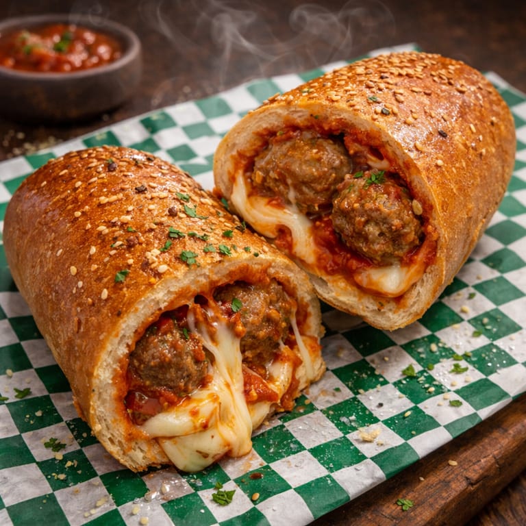 Delicious Meatball Sub Awaits